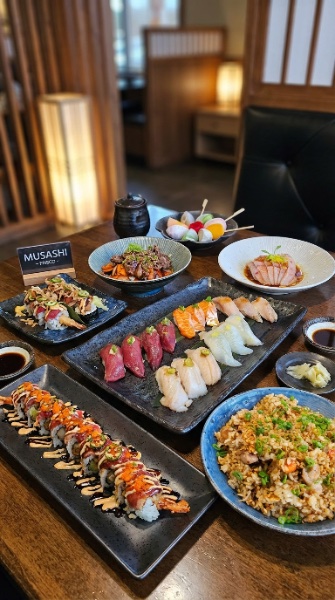 Premium sushi at Musashi